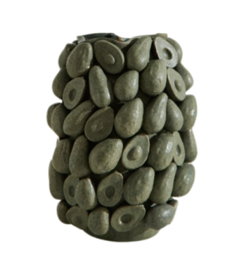 Layered Avocado Vase